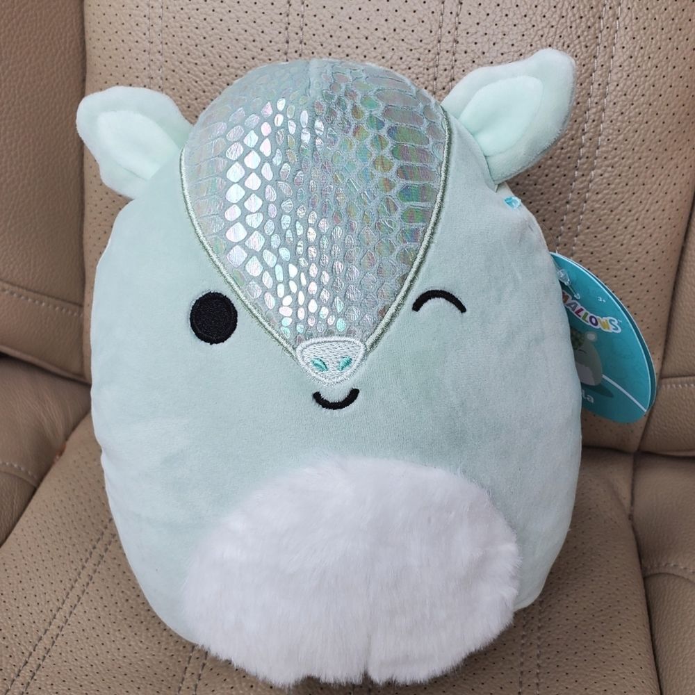 7-8" Squishmallow ARILLA the Armadillo Kellytoy Soft Stuffed Plush gift toy NEW